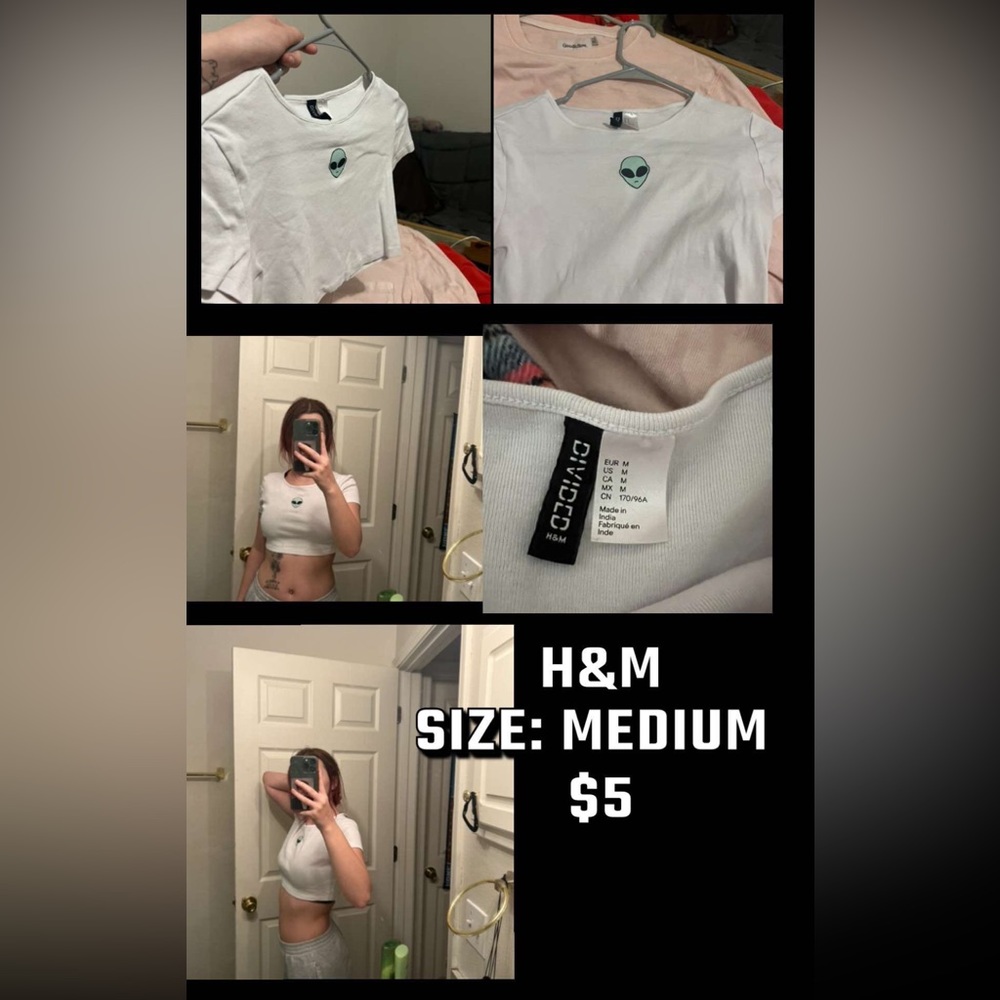 h&m crop top